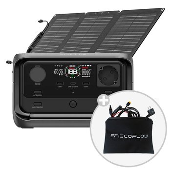에코플로우 리버3 플러스 + 60W 태양광패널 파워뱅크 배터리 리튬인산철