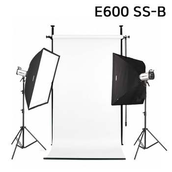 포멕스 사진조명 스튜디오 촬영 세트 (E600 SS-B) 고정형 배경시스템