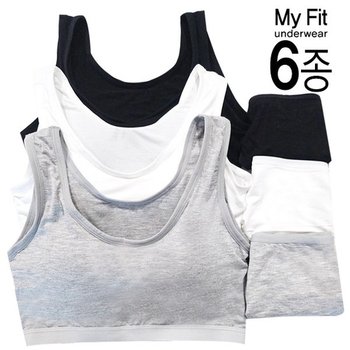 성장기 주니어속옷 23단계 6종 주니어브라팬티 속옷세트