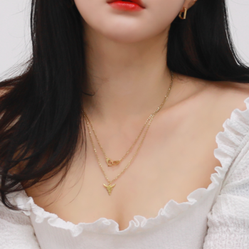 [핑크선물포장+쇼핑백] Cynthia Surgical Steel Necklace / 서지컬(써지컬) 목걸이