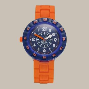 플릭플락 FCSP103 CITY OF LIFE ORANGEBRICK 아동 우레탄시계 1504873