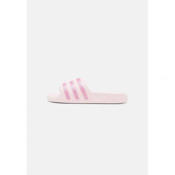 [해외] Adidas 아디다스 스포츠웨어 아디레트 아쿠아 슬라이드 - 수영장 투명 핑크/핑크 퓨전/핑크 퓨전