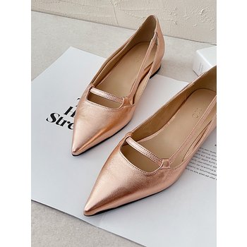 Angela flat Pumps_Rose gold 2cm ODR20117
