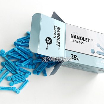 동방 나노렛 일회용 란셋침 28g 200개입 x 2개 멸균 수동랜싯 채혈침