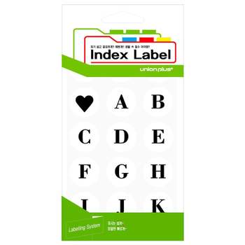 컬러스티커 화이트 원형스티커 25mm 스티커 12매입 벳