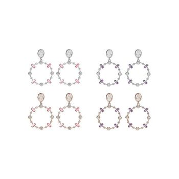 주얼리 (은침) 뷰니드 라운드 귀걸이