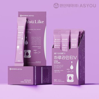 환인제약 하루시작 하루라인티V 카페인없는 임산부 물 붓기만해서 마시는 차 빼는 빠지는차