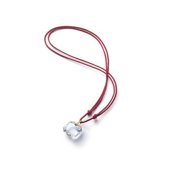 Baccarat 우먼 펜던트 옐로우 골드 클리어 크리스탈 2811674 701632