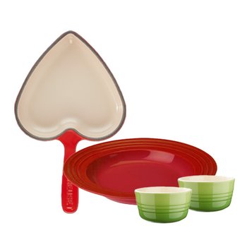 [쓱단독세트/정가30만원대]하트스킬렛&파스타볼&라메킨(대) 세트(4P)