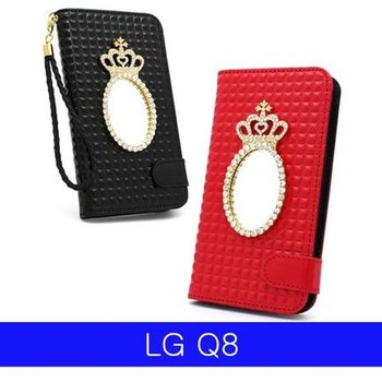 고품질 LG Q8 크라운 미러링 다이어리 X800 케이스 엘지Q8케이스 LGQ8...