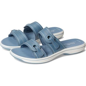 [해외] 클락스 여성 브리즈 메이 슬라이드 슬리퍼 데님