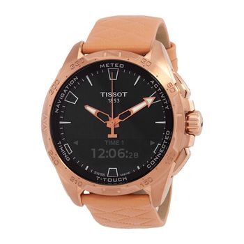 [해외] Tissot 티쏘 T-Touch Connect Solar 퍼페츄얼 알람 쿼츠 아날로그-디지털 블랙 다이얼 남성 시계