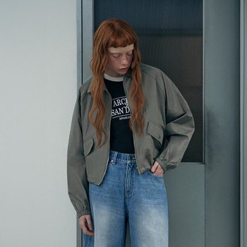 )여성 글로시 카라 집업 점퍼_10520-110-401-41-394_dk_DG