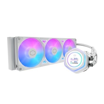 쿨러마스터 MASTERLIQUID 360 ATMOS II LCD (화이트) CPU 수랭 쿨러