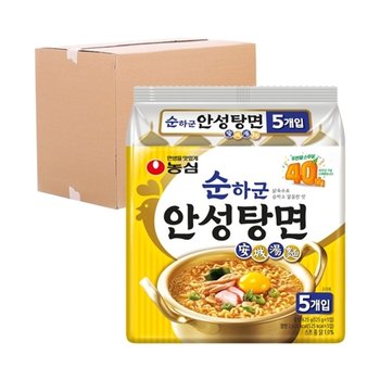 [박스] 농심 순하군 안성탕면 125g 40입