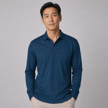 남성 간절기 잔줄 긴팔 카라티 MB-KAA-26Y510_26Y511_26Y512