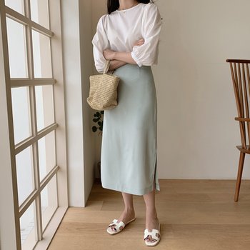 [해외] 쥬린 옆트임 스커트 FL43SK86