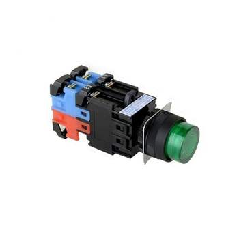 건흥전기 1A1B 푸시락 전원 스위치 230VAC LAMP ON-ON 적색 22mm (KH-2204AT-3R)