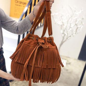 [라일리] Rly 여성용 복조리 크로스백 버킷백 태슬 숄더백 가방 (41028875)