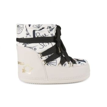 [해외] 칼라거펠트 파반 스노우 부츠 화이트 멀티 남성