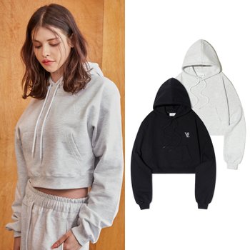 [배우 신현빈, 함은정 착용] VZ 프린팅 크롭 후드 (2 colors)