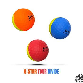 릭슨 Q-STAR TOUR DIVIDE 큐스타 투어 디바이드 반반 골프공 3피스 우 TA3884752