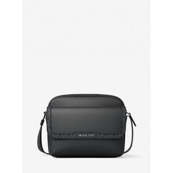 마이클코어스 쿠퍼 페블 레더 플랩 카메라 백 미디엄 MK 시그니처 37R6LCOM1L1 블랙