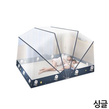 캠핑 6단접이식 침대 모기장 스타베어 싱글100x190mm