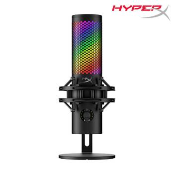 하이퍼엑스 쿼드캐스트 2 S 게이밍 방송용 유선 마이크(블랙)