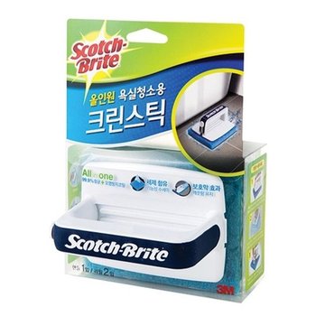 3M 올인원 욕실청소용 크린스틱 핸들1리필2 변기청소 변기청소기 욕실용품 청소용품 3m