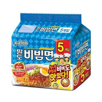 이무 팔도 비빔면 130gX5입 봉지 라면 멀티 박스 즉석 (52379106)