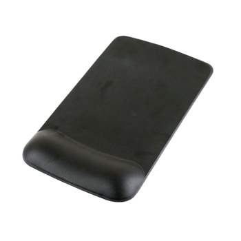 Coms 408ZZO25 손목보호형 마우스 패드 LONG 사각형 검정