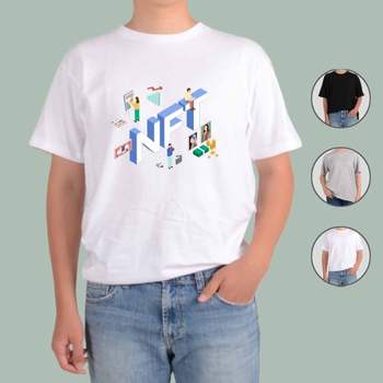 반팔티셔츠 NFT 세상속으로 가자 그림 다양한색상 전사이즈