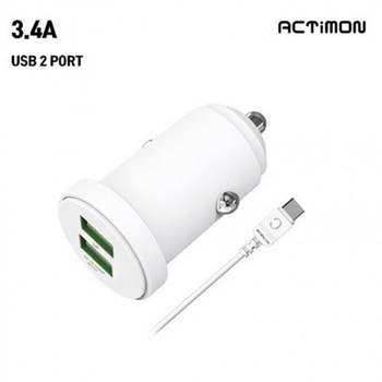 충전기 후니케이스 포트 엑티몬 차량용 3.4A TYPE USB C 2 차량용휴대폰