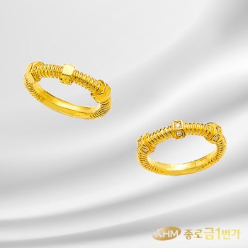 순금 반지 에크루큐빅 3.75g