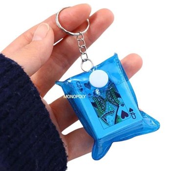 포커 카드 유니열쇠고리 키홀더 홀덤 휴대용 세븐 원 칩