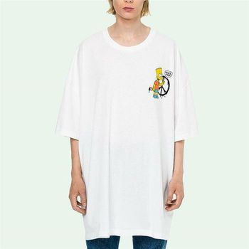 심슨 프린트 메가 오버핏 티셔츠 29575486