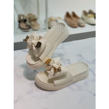 퍼비 골드베어 리본 뮬 슬리퍼 앞3/굽5cm HS06303vg