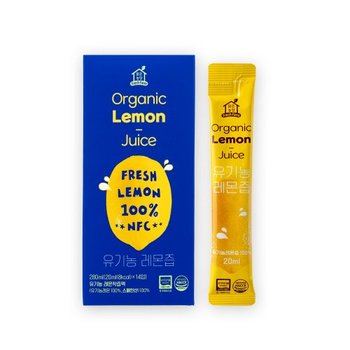 (주) 휴온스네추럴 맑은농장 NFC착즙100 유기농 레몬즙 20g×42포