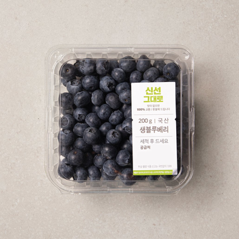 국산 블루베리 200g 팩
