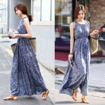 소매없음 여신 롱드레스 머스트해브 비치룩 바캉스룩스타일링 데일리룩 여자원피스