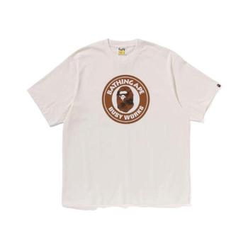 [해외] 베이프 플로럴 솔리드 카모 비지 웍스 릴렉스드 핏 티셔츠 크림 0ZXTE