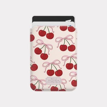 ribbon cherry 디자인 맥세이프 카드슬롯