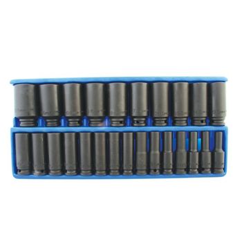 DI-424M 지니어스임팩트소켓임팩트소켓세트(롱) 1SET DI-424M 1/2x8~36 24P