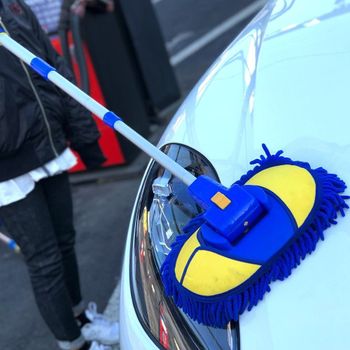 세차밀대 세차걸레 세차용품 3단신축세차밀대 C타입세차도구