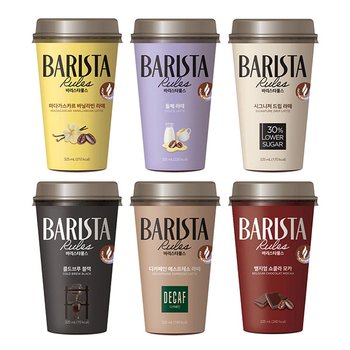 매일 바리스타룰스 TALL 6종 325ml 10개 돌체라떼 디카페인 에스프레소 벨지엄 쇼콜라모카 콜드브루 시그니처 드립 바닐라빈 라떼
