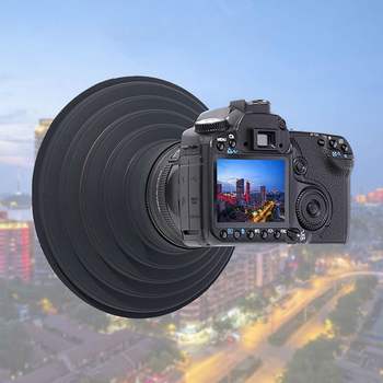 어항 유리 케이스 반사광 물결 제거 카메라 렌즈 후드 커버 DSLR 미러리스 렌즈용품 마운트 촬영