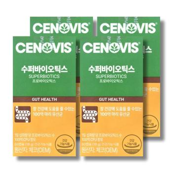 세노비스 수퍼바이오틱스 300mg 60캡슐 4박스_WB (S50936595)