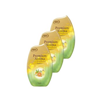 [해외] 쇼슈리키 실내 방향제 스위트오렌지 베르가못향 400ml x 3개 프리미엄 아로마 현관거실 방치형