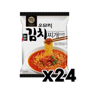 오모리 김치찌개라면 봉지면 160g x 24개(1BOX)